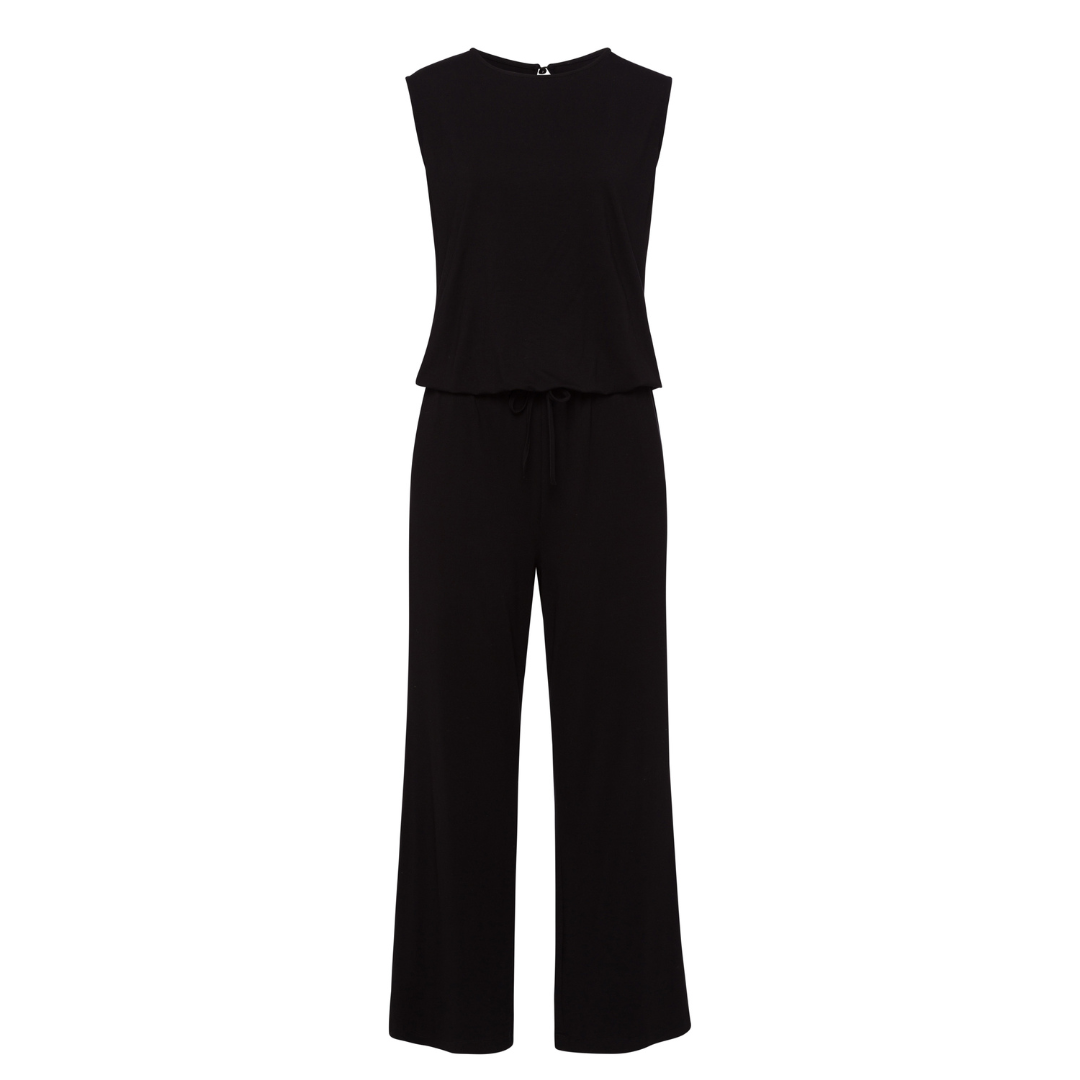 Black and white polo jumpsuit online