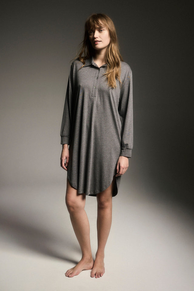 Calla Nightshirt grau melange